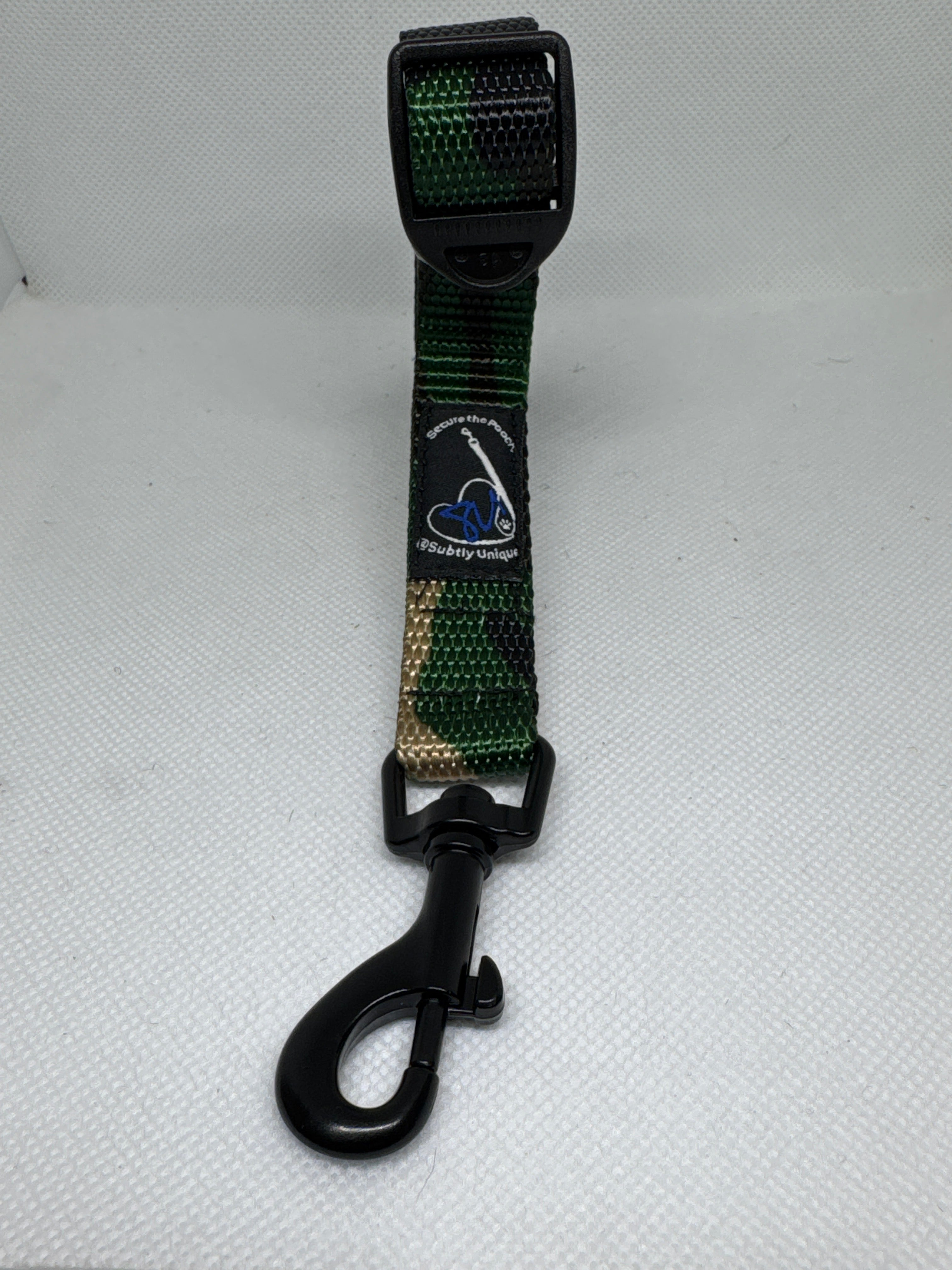 Sideways Rain Camo Secure the Pooch Nekleash by Subtly Unique mini hook