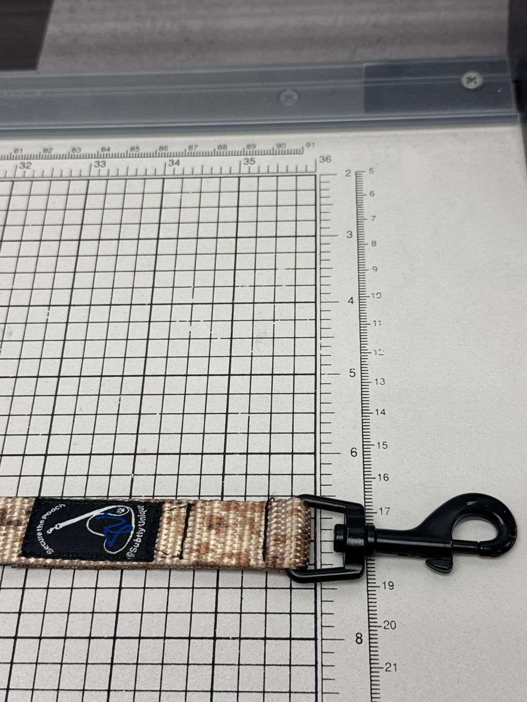 Desert Storm Urban Camo secure the pooch nekleash by Subtly Unique mini hook