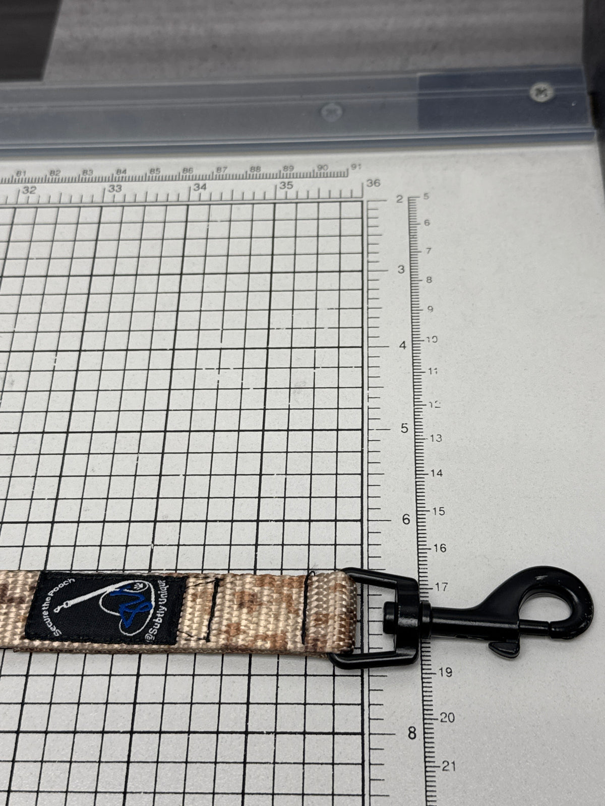 Desert Storm Urban Camo secure the pooch nekleash by Subtly Unique mini hook