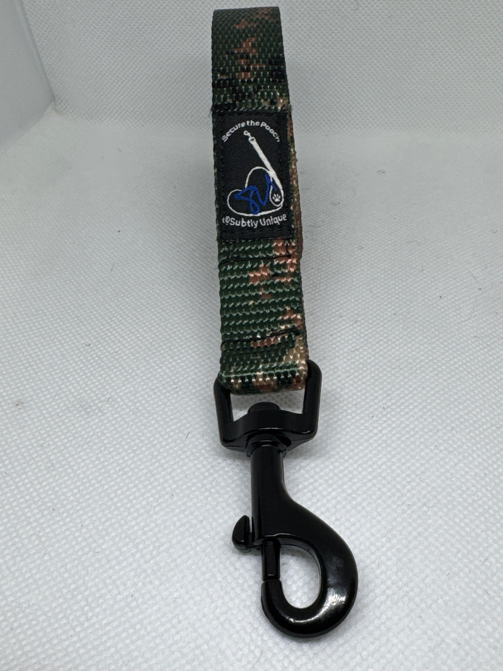 Urban sideways rain Camo Secure the Pooch nekleash by Subtly Unique mini hook
