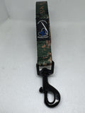 Urban sideways rain Camo Secure the Pooch nekleash by Subtly Unique mini hook