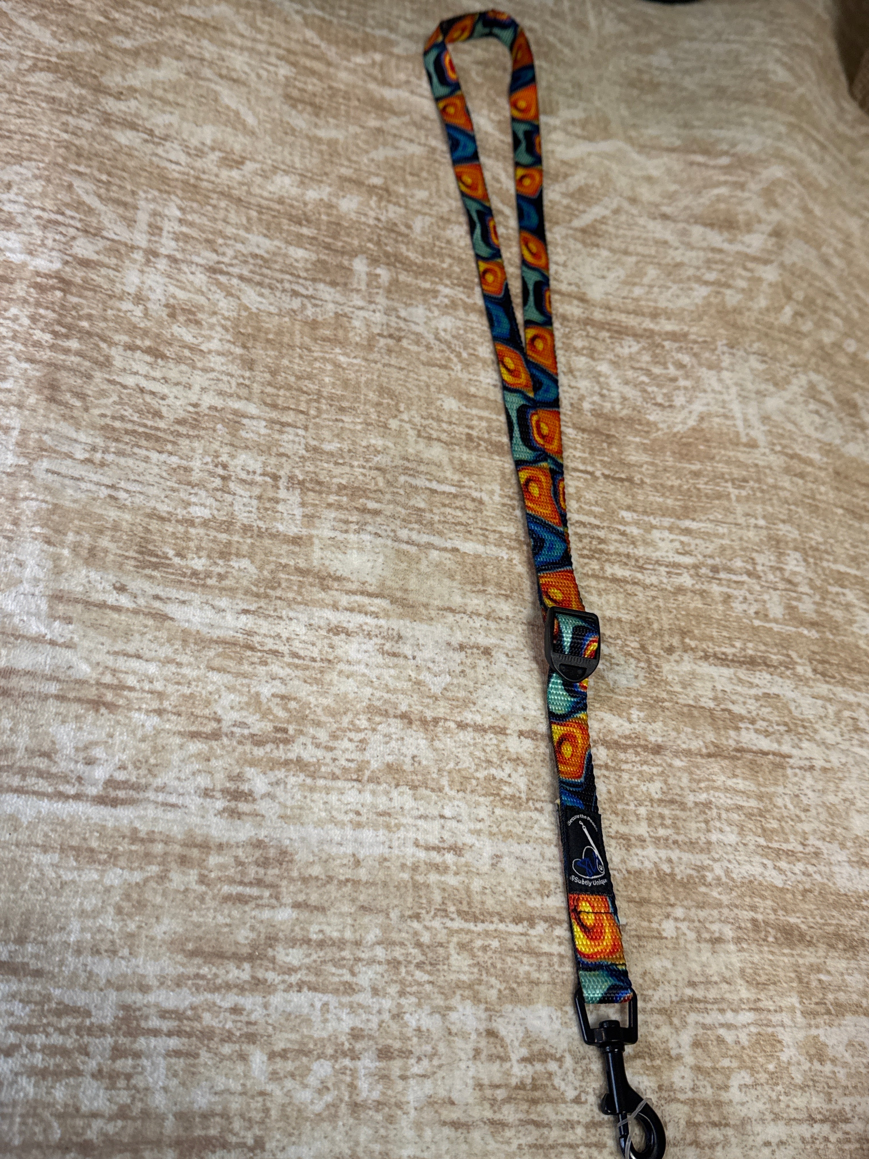 Marvel-Ous Blu Metal Dual Use Secure the Pooch Patented Convertible Key Lanyard Dog Leash