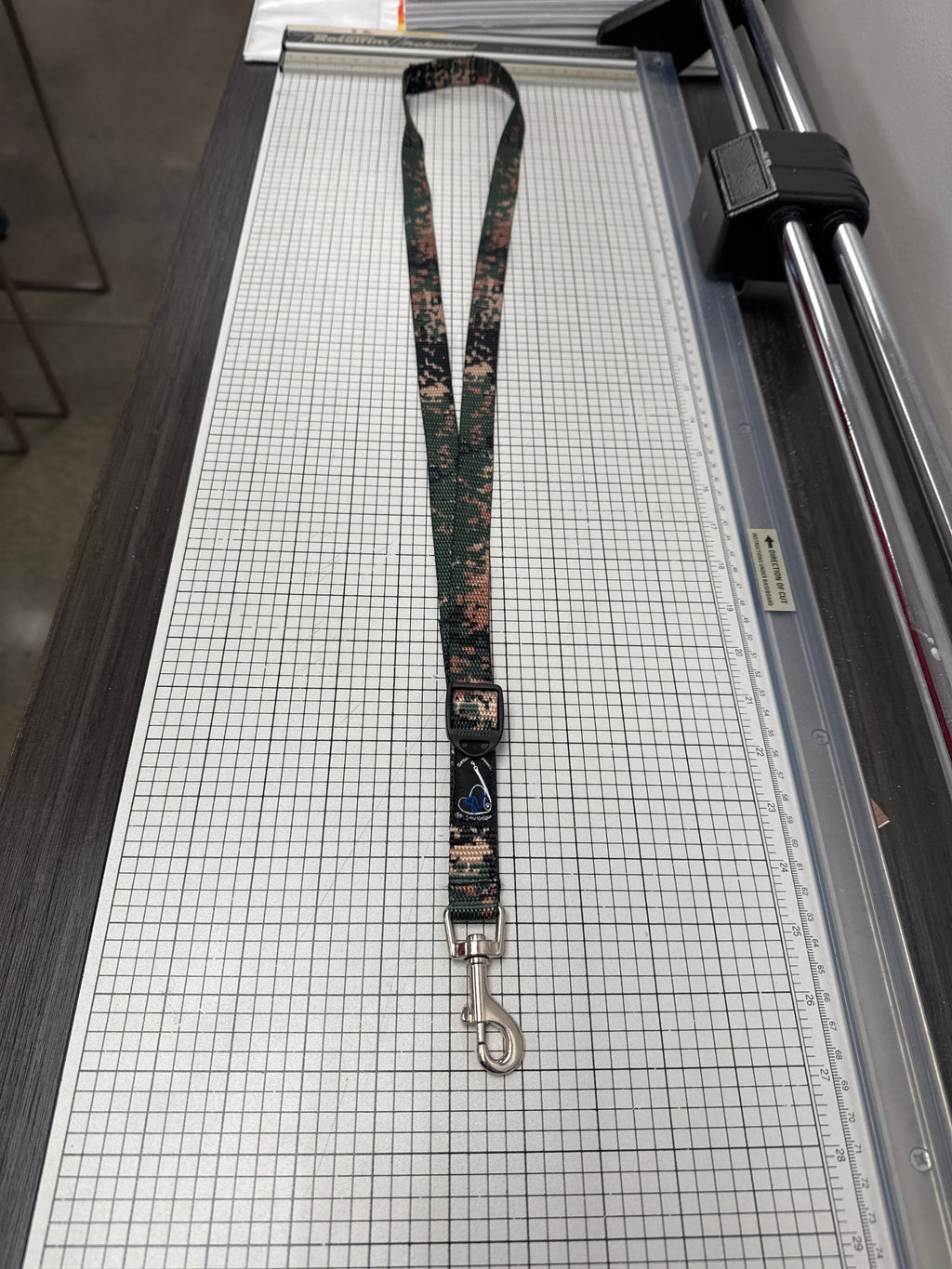 Sideways Rain Camo Secure the Pooch Nekleash by Subtly Unique SVR mini hook