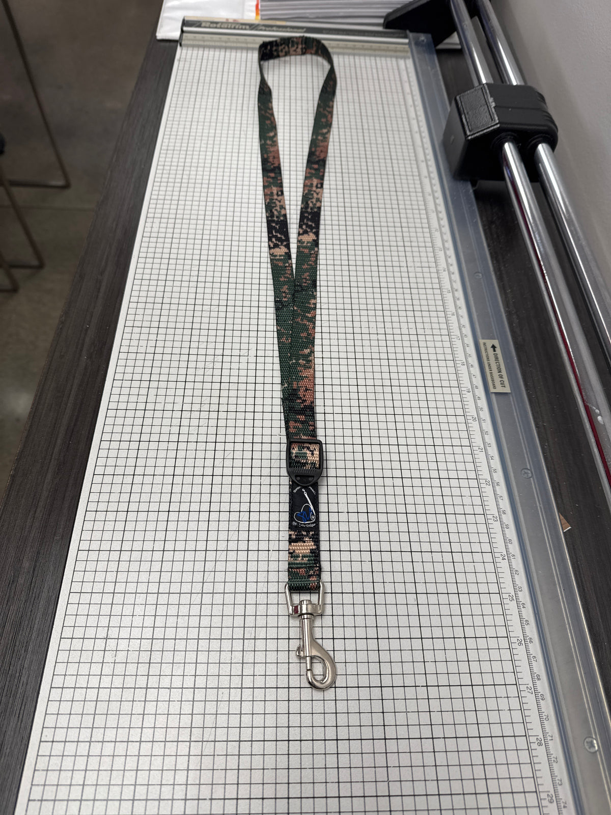 Sideways Rain Camo Secure the Pooch Nekleash by Subtly Unique SVR mini hook