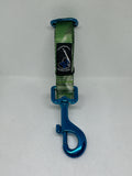 Emerald Green Blu Metal Secure The Pooch Dual Use NekLeash A Convertible Key Lanyard +Dog Leash in one !!! Patented  + Dist by Subtly Unique 🐶❤️
