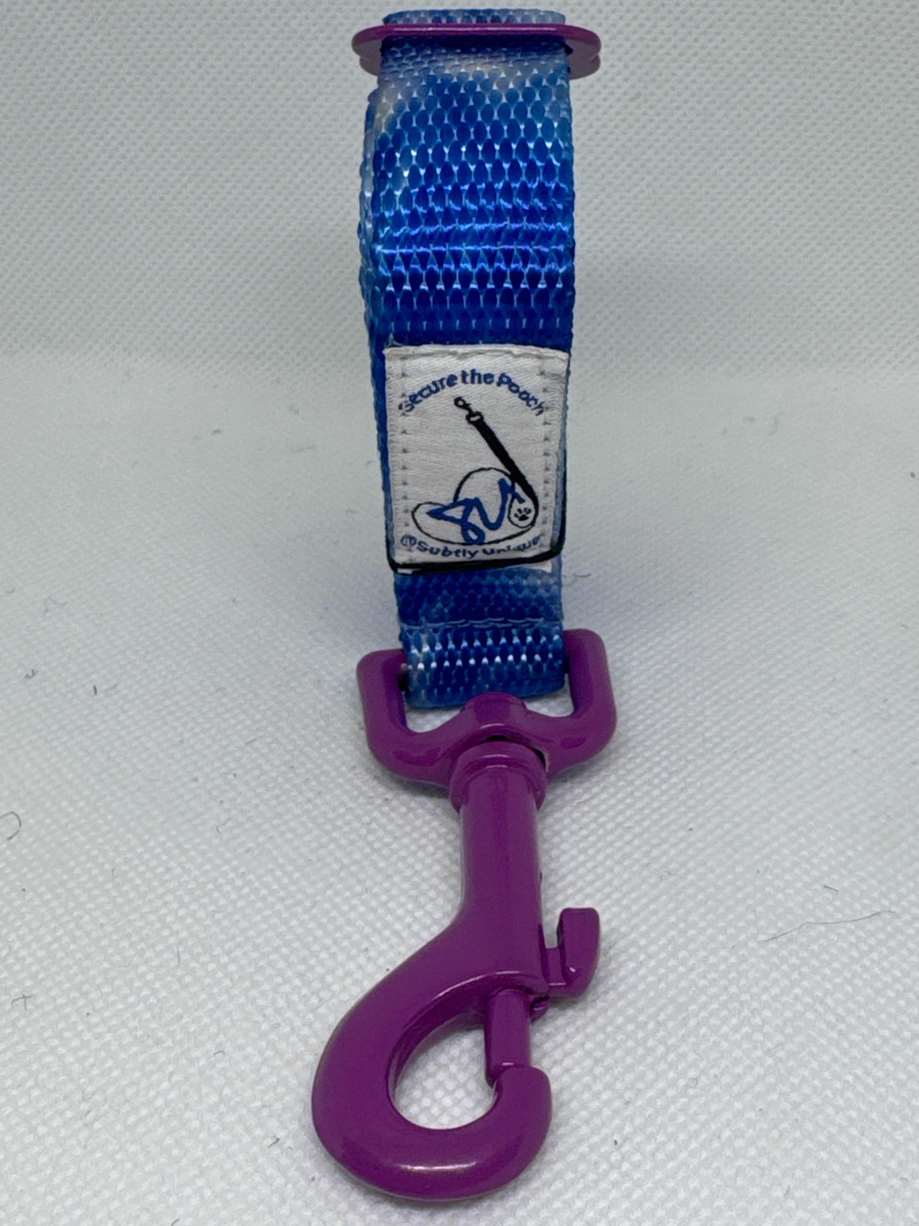 Secure the Pooch Blu Porcelain PNK MTL Patented Nekleash One of Kind eDual Use Convertible Key Lanyard Dog Lea Never  Look For The Leash Again, Wear It!!! Our patented dual use key lanyard will save you time
