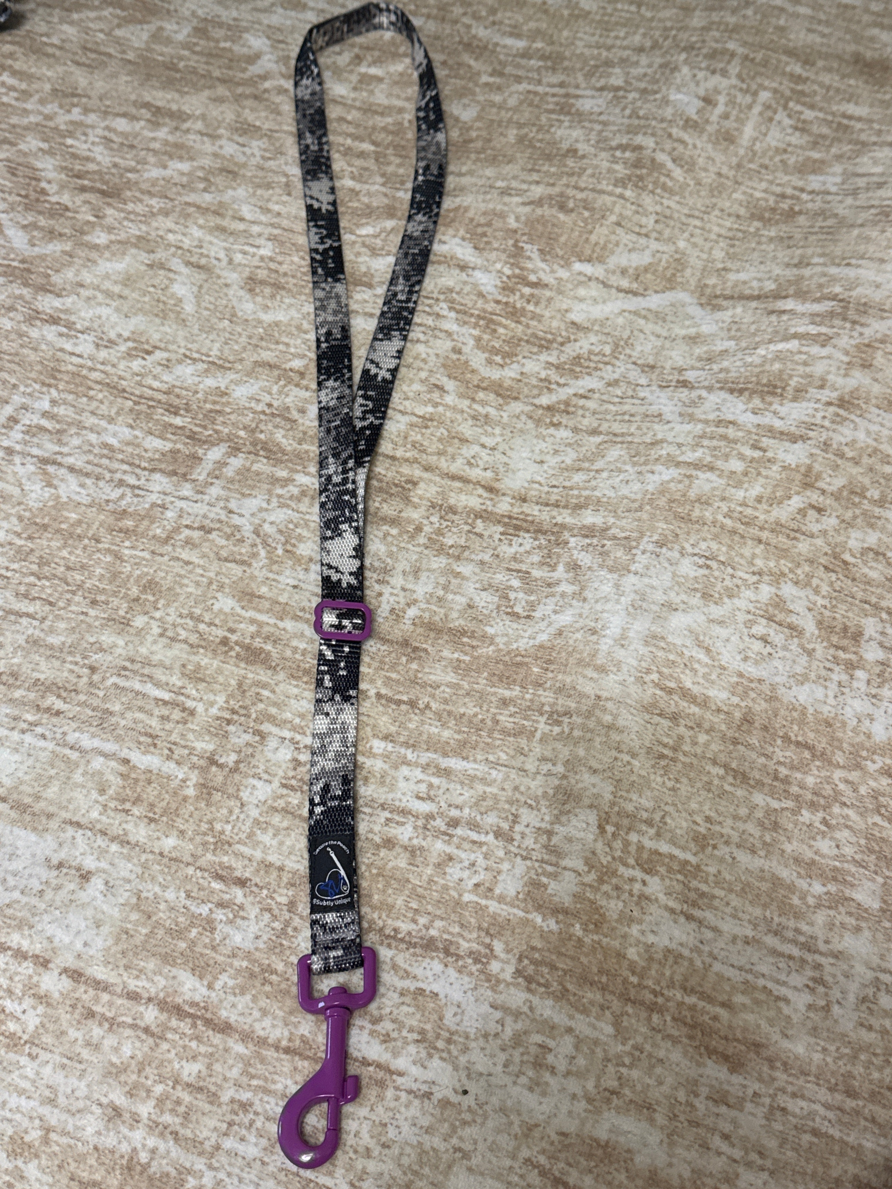 Secure the Pooch B+W Urban Camo Blu MTL Patented Nekleash One of Kind Dual Use Convertible Key Lanyard Dog Leash ❤️🐶 🐶