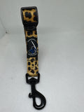 Cheetah Secure the Pooch Nekleash convertible key lanyard dog leash by Subtly Unique mini hook