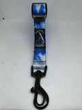 Blu Porcelain Secure the Pooch Nekleash dual use key lanyard dog leash mini hook