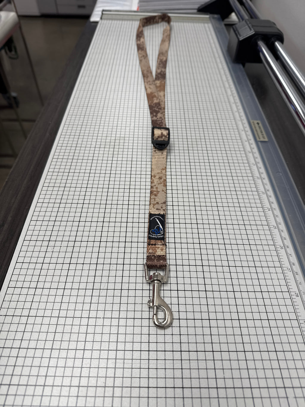 Desert Storm Urban Camo SLVR mini hook Secure the Pooch Nekleash by Subtly Unique