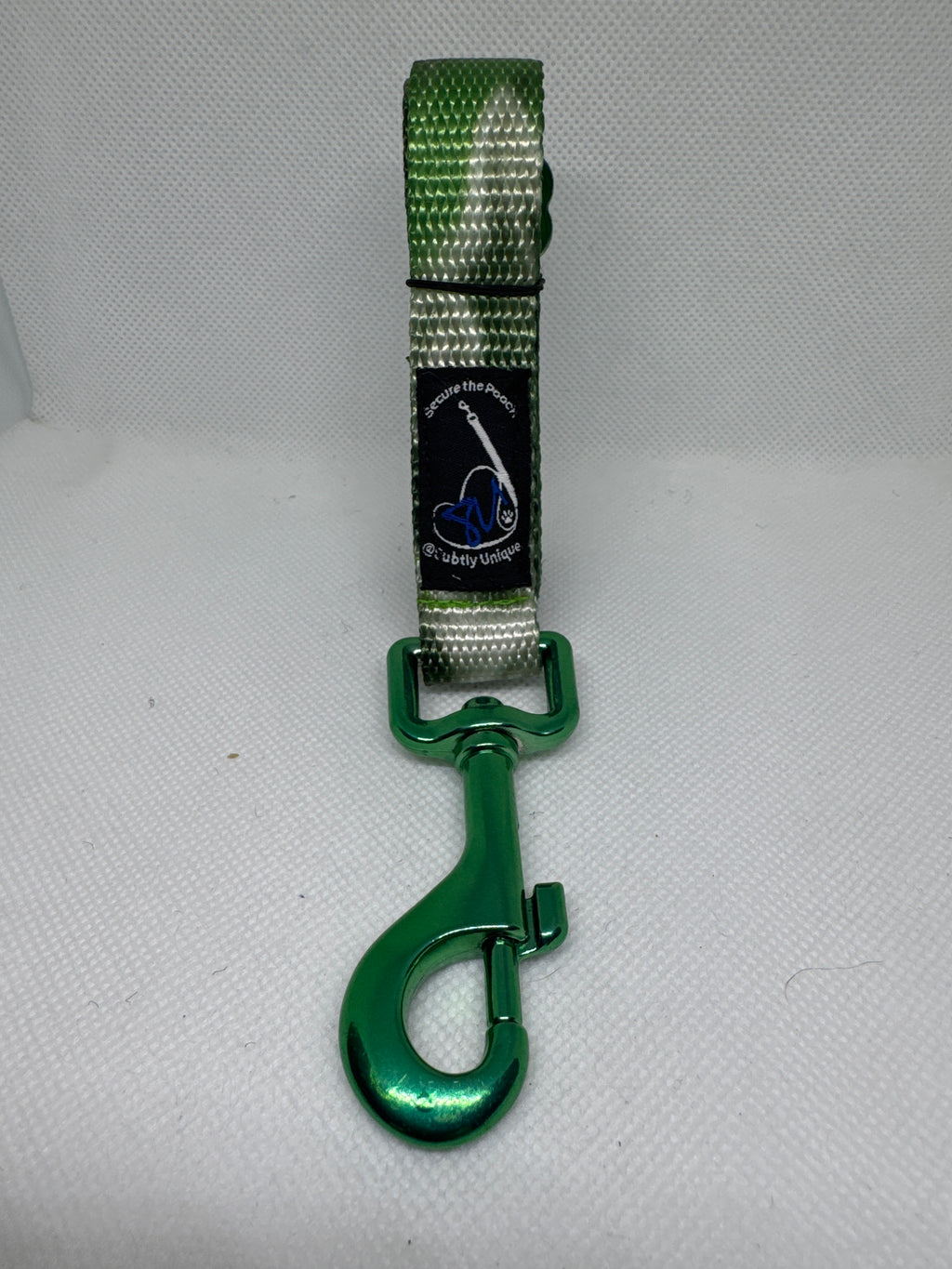 Secure the Pooch Patented Nekleash Emerald Green MTL One of Kind Dual Use Convertible Key Lanyard Dog Leash