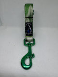 Secure the Pooch Patented Nekleash Emerald Green MTL One of Kind Dual Use Convertible Key Lanyard Dog Leash